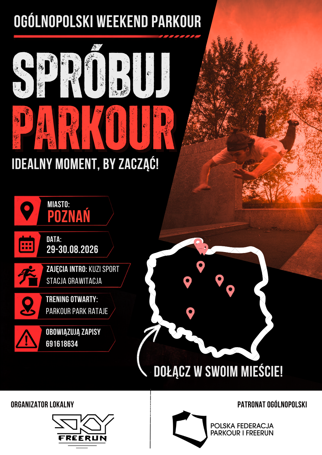 Ogólnopolski Weekend Parkour – Poznań
